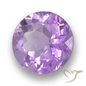 3.71 ct Violet Amethyst Stone, Natural Amethyst in Round Facet Shape for Sale