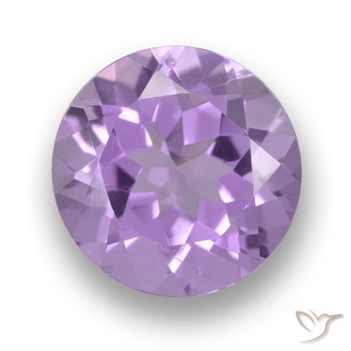 2.45 ct Round Cut Amethyst, 9 mm From Brazil, Photo A