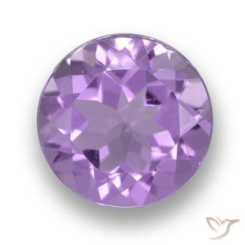 2.31ct Natural Medium Violet Amethyst, Round, VVS