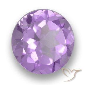 2.63 ct Violet Amethyst Stone, Natural Amethyst in Round Facet Shape for Sale