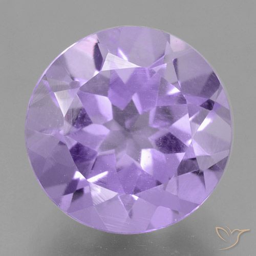 Medium Violet Аметист Камень - 2.5ct Круглая Фасетная Огранка (ID: 461146)