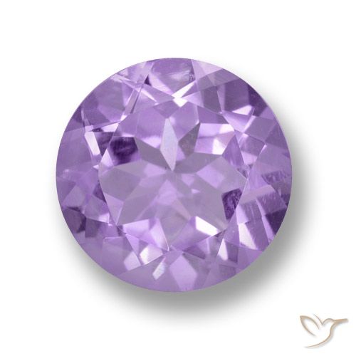 2.44 ct Round Cut Amethyst, 9 mm From Brazil, Photo A