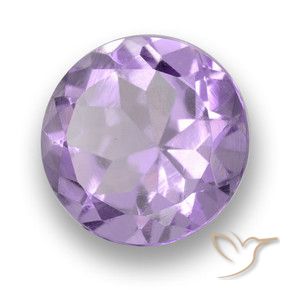 2.91 ct Violet Amethyst Stone, Natural Amethyst in Round Facet Shape for Sale