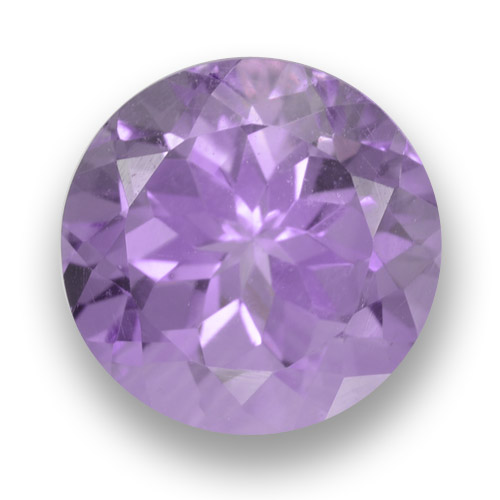 Violeta medio Amatista Gema - 3.7ct Faceta Redonda (ID: 461220)