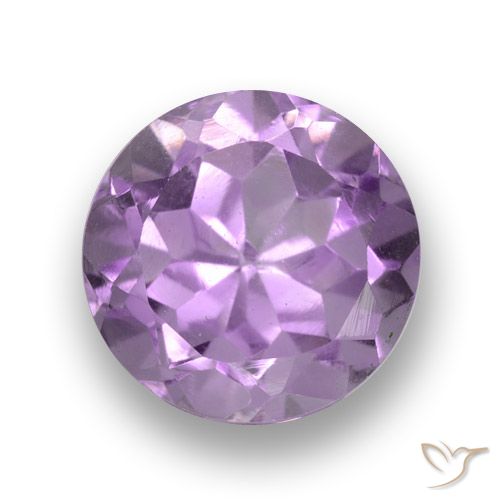 Rosaig-violett Amethyst Edelstein - 2.7ct Rund Facettenschliff (ID: 461224)