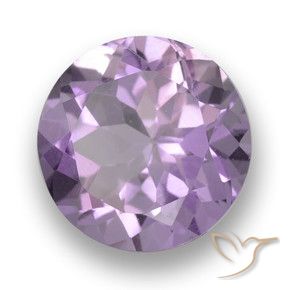 2.54 ct Violet Amethyst Stone, Natural Amethyst in Round Facet Shape for Sale