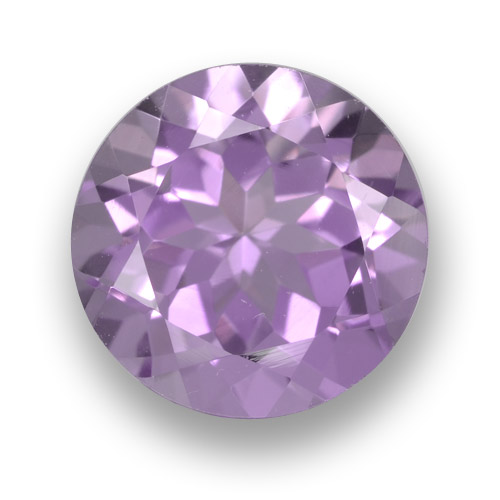 Violet rose moyen Améthyste gemme - 3.5ct Facette ronde (ID: 461254)