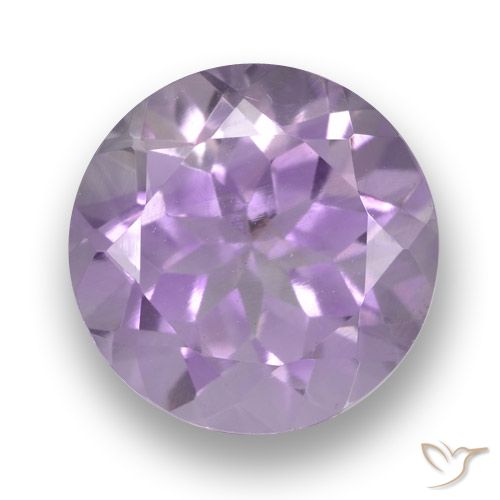 3.49ct Natural Light Violet Amethyst, Round, VVS