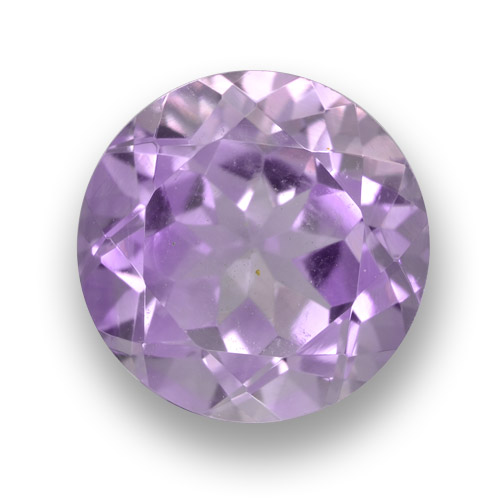 Medium-Light Violet Amethyst Gem - 3.5ct Round Facet (ID: 461258)