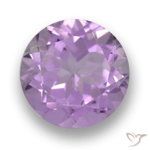 3.61ct Natural Pinkish Violet Amethyst, Round, VVS