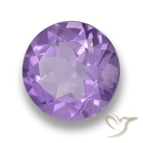 2.21 ct Violet Amethyst Stone, Natural Amethyst in Round Facet Shape for Sale