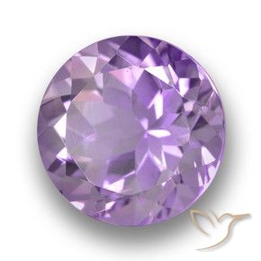 4.70 ct Violet Amethyst Stone, Natural Amethyst in Round Facet Shape for Sale
