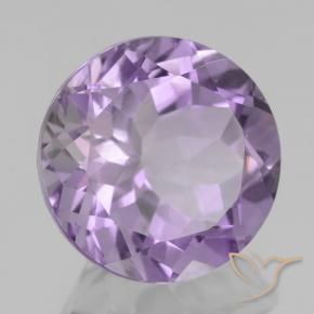 6.16 ct Violet Amethyst Stone, Natural Amethyst in Round Facet Shape for Sale