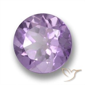 4.58 ct Violet Amethyst Stone, Natural Amethyst in Round Facet Shape for Sale