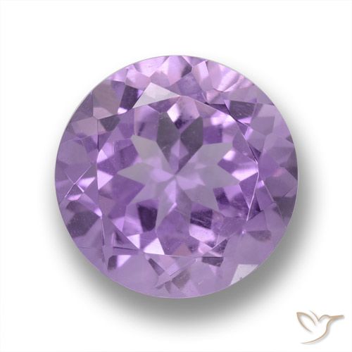 4.38ct Natural Medium Violet Amethyst, Round, VVS-VS
