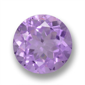 Medium Violet Amethyst Gem - 7.2ct Round Facet (ID: 462327)