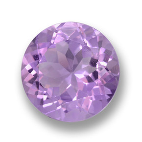 Violeta rosado medio Amatista Gema - 7.1ct Faceta Redonda (ID: 462331)