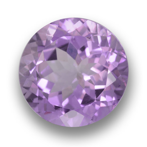 Medium Violet Amethyst Gem - 7.2ct Round Facet (ID: 462333)