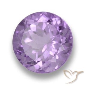 4.83 ct Violet Amethyst Stone, Natural Amethyst in Round Facet Shape for Sale