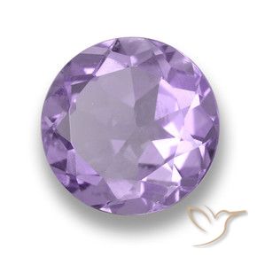 3.88 ct Violet Amethyst Stone, Natural Amethyst in Round Facet Shape for Sale