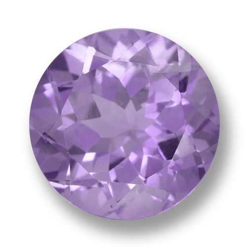 Violeta medio Amatista Gema - 5.7ct Faceta Redonda (ID: 462475)