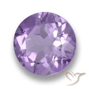4.39 ct Violet Amethyst Stone, Natural Amethyst in Round Facet Shape for Sale
