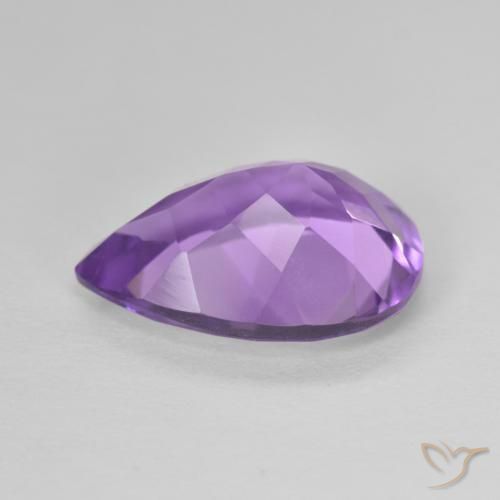 Amethyst Gemstone in 14 x 10 mm (calibrated) Size for Sale, Amethyst Stone in Medium Purplish Violet Color