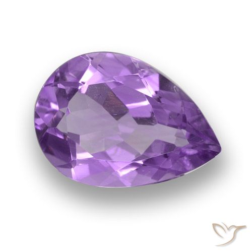 4.11ct Natural Intense Violet Amethyst, Pear Shape, VVS-VS