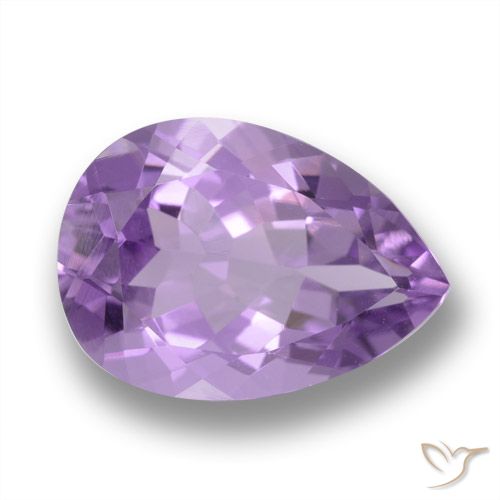 4.84ct Natural Deep Violet Amethyst, Pear Shape, VVS