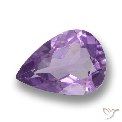 3.98ct Natural Deep Violet Amethyst, Pear Shape, VVS-VS