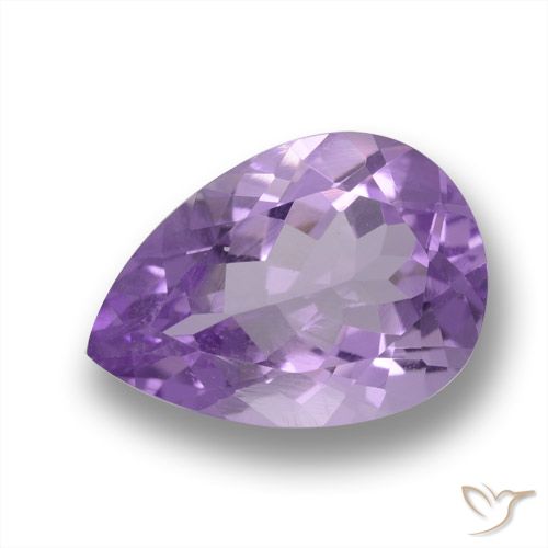 4.69 ct Pear Cut Amethyst, 14 x 9.9 mm From Brazil, Photo A