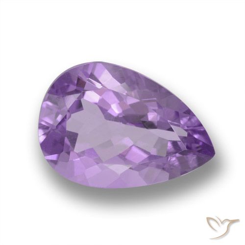 4.31ct Natural Medium Violet Amethyst, Pear Shape, VVS-VS