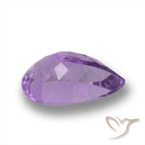 Amethyst Gemstone in 13.8 x 9.6 mm Size for Sale, Amethyst Stone in Medium Violet Color