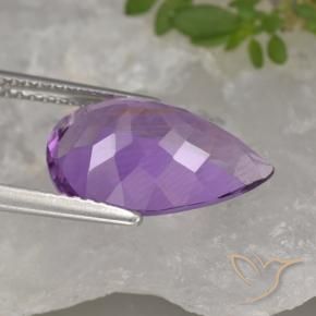 Amethyst Gemstone in 15 x 10 mm (calibrated) Size for Sale, Amethyst Stone in Medium Violet Color