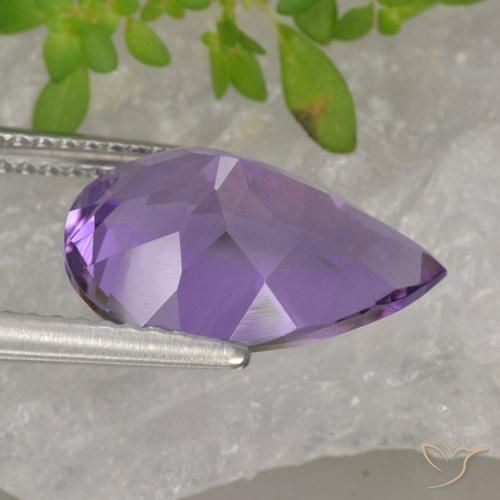 Amethyst Gemstone in 14 x 10 mm (calibrated) Size for Sale, Amethyst Stone in Deep Violet Color