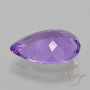 Amethyst Gemstone in 14 x 10 mm (calibrated) Size for Sale, Amethyst Stone in Medium Violet Color