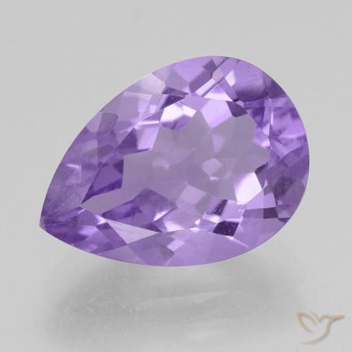 4.80ct Natural Deep Iris Violet Amethyst, Pear Shape, VVS