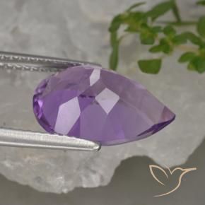 Amethyst Gemstone in 14 x 10 mm (calibrated) Size for Sale, Amethyst Stone in Medium Violet Color