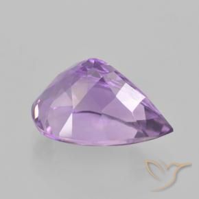 Amethyst Gemstone in 14 x 10 mm (calibrated) Size for Sale, Amethyst Stone in Pinkish Iris Violet Color