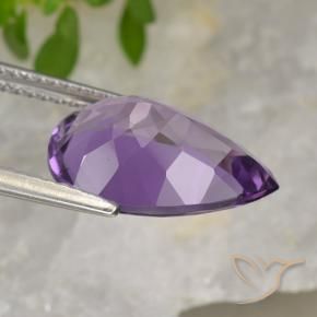 Amethyst Gemstone in 14 x 10 mm (calibrated) Size for Sale, Amethyst Stone in Medium Violet-Pink Color