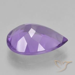 Amethyst Gemstone in 14 x 10 mm (calibrated) Size for Sale, Amethyst Stone in Deep Iris Violet Color