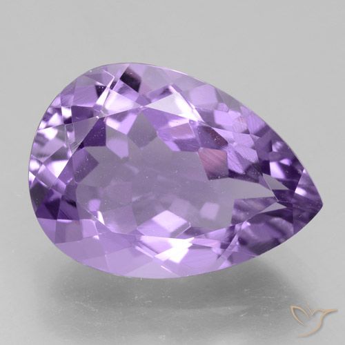 Medium Violet Amethyst Gem - 5.1ct Pear Facet (ID: 463410)