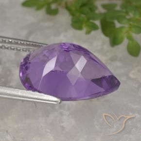 Amethyst Gemstone in 14 x 10 mm (calibrated) Size for Sale, Amethyst Stone in Purplish Violet Color