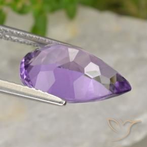 Amethyst Gemstone in 14.1 x 9.6 mm Size for Sale, Amethyst Stone in Medium Violet Color