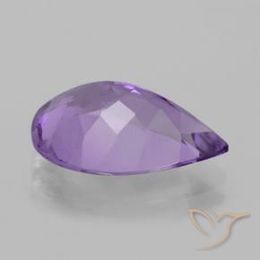 Amethyst Gemstone in 13.8 x 9.6 mm Size for Sale, Amethyst Stone in Medium Violet Pink Color
