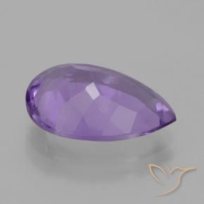 Amethyst Gemstone in 13.8 x 9.7 mm Size for Sale, Amethyst Stone in Eggplant Violet Color