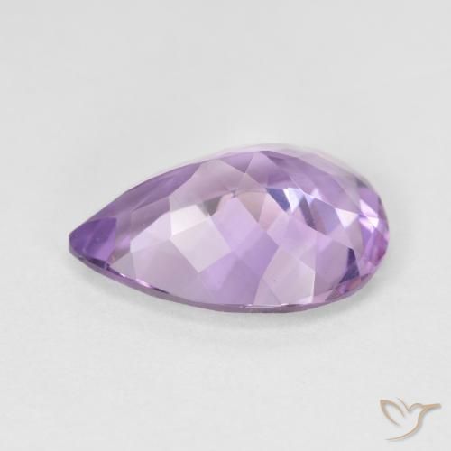 Amethyst Gemstone in 14 x 10 mm (calibrated) Size for Sale, Amethyst Stone in Medium Pink Violet Color