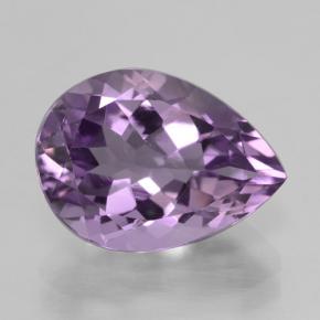 Medium Violet Amethyst Edelstein - 5ct Birnen Schliff (ID: 465502)