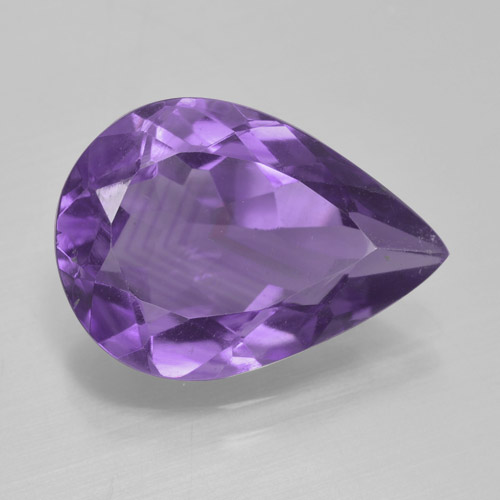 4.2ct Pear Facet Violet Amethyst for sale thumb image of 4.2ct Pear Facet Violet Amethyst (ID: 465597)