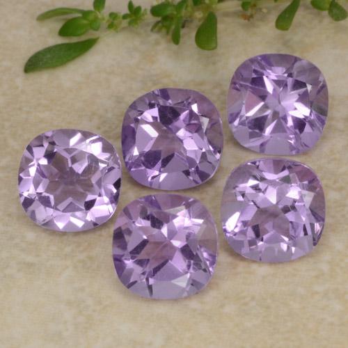 Eggplant Violet Amethyst Gem - 0.9ct Cushion-Cut (ID: 469329)